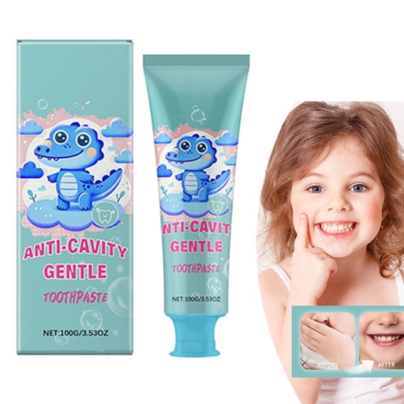 Kids Nano Hydroxyapatite Toothpaste, Kids Toothpaste, Fluoride Anticavity Toothpaste, Fluoride Free, Cavity and Enamel Protection - Bubblegum Berry