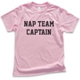 thumbnail image 1 of Kids Nap Team Captain T-shirt, Youth Kids Boy Girl T-Shirt, Lazy T-shirt, Napping Shirt, Nap Shirt, Light Pink, X-Large, 1 of 4