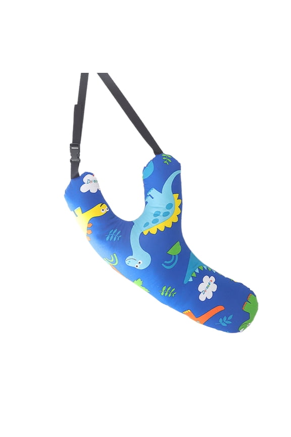 Kids Neck Pillow for Car Rides Soft Supportive Travel Neck Cushion Accessory, Adjustable, Machine Washable