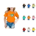 thumbnail image 1 of Kids' Neon Graphic Print T-Shirt, Cool 3D Design, Short Sleeve, Casual Comfort for Boys & Girls (8-12 Years), 1 of 4