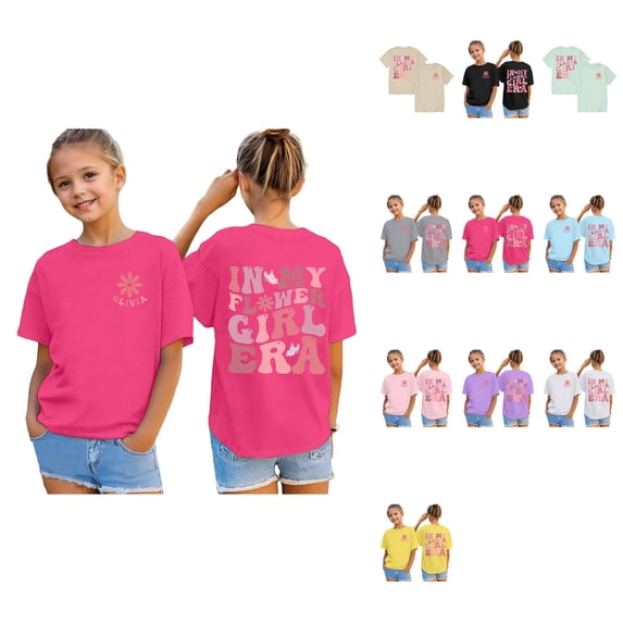 Kids' Neon Graphic Tees: Cool 3D Print Short Sleeve Casual Summer Tops for 8-12 Years