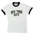 thumbnail image 1 of Kids New York City Ringer Tee  White/Black, Youth Medium, 1 of 2