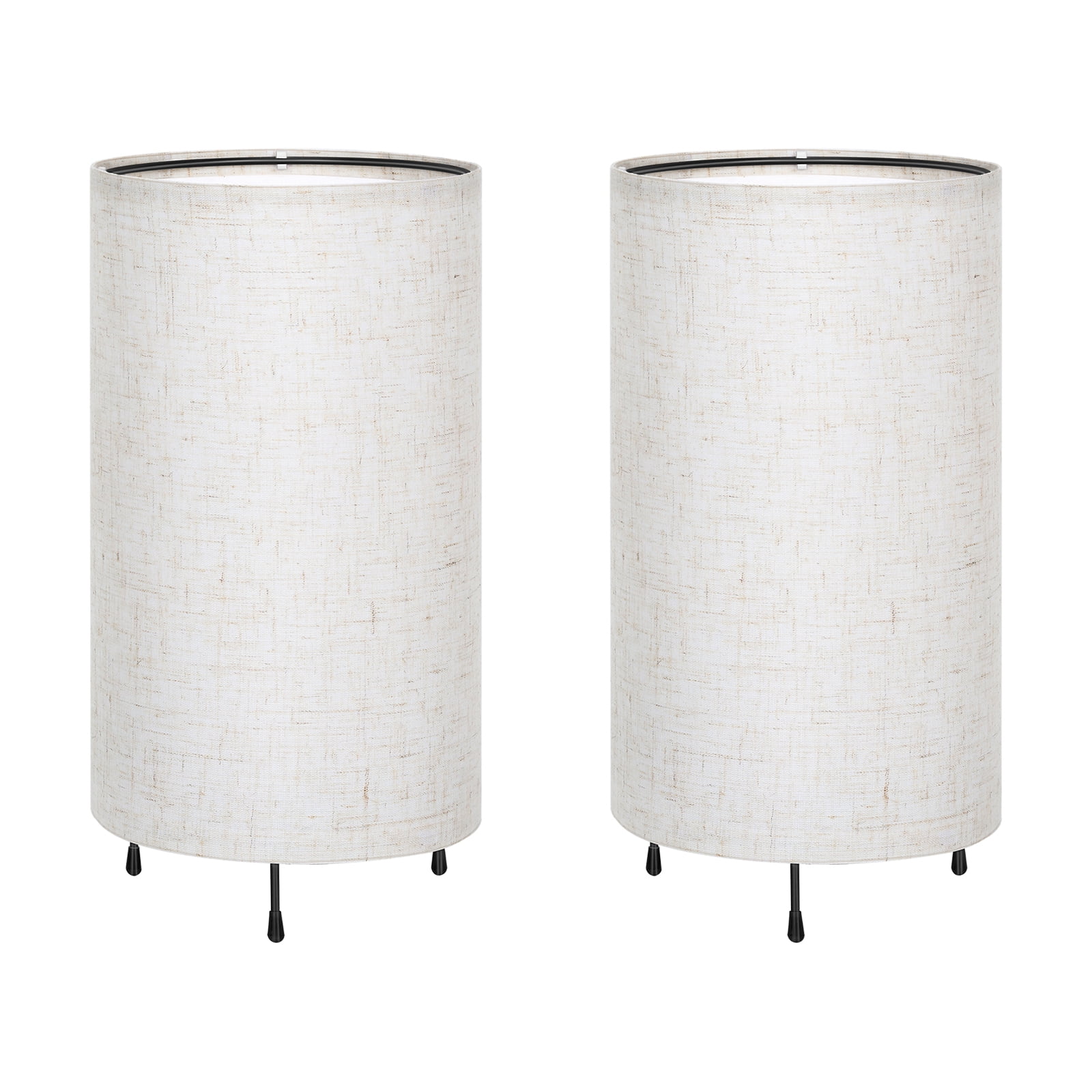 Kids Night Light Cylinder Nightstand Light Linen Plug-In (Set of 2)