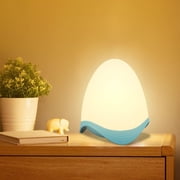 Kids Night Light, LED Night Light Bedside Lamp, 7 Multicolor Touch Control Baby Night Light, Rechargeable LED Night Light, Bedside Lamp