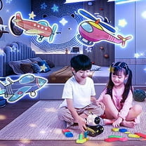 Kids Night Light Projector, Star Projection Lamp with Music Box Sounds, Galaxy Light for Nursery Room, Sleep Soother Machine for Toddlers Babies