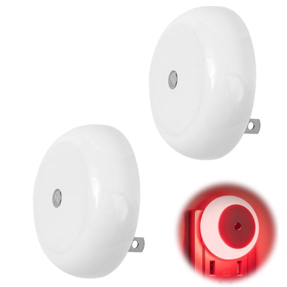 Kids' Night Lights 2Pc Light-Controlled Night Light Plug-In Suitable for Corridors Stairs Bathrooms and Kitchens