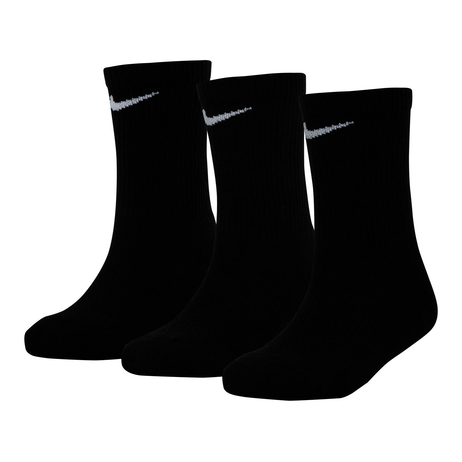 Men's Nike 6-pack Everyday Plus Cushion Crew Training Socks Color: Black  Size: 5-7 - Walmart.com