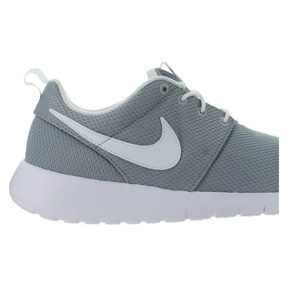 Kids Nike Roshe One GS Wolf Grey White Safety Orange 599728-038