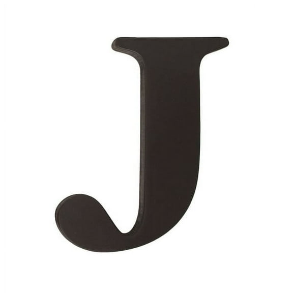 Kids Nursery 8" Hanging Wall Initial, Espresso Letter J