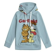 ENTERRY Kids Odie And Garfield Hoodie Sweatshirt for Boys Girls Pullover Hooded with Kangaroo Pocket, 6-7Y