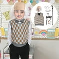 thumbnail image 2 of SOMSOC 15 Pieces 100 Days Of School Grandpa Costume... 2 of 14
