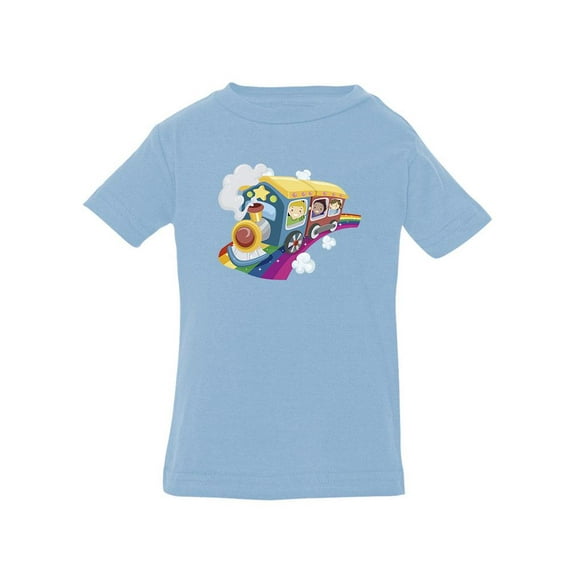 Kids On A Rainbow Train T-Shirt Infant -Image by Shutterstock, 24 Months