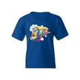 thumbnail image 1 of Kids On A Rainbow Train T-Shirt Juniors -Image by Shutterstock,  x-Large, 1 of 4
