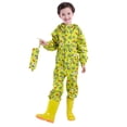 thumbnail image 1 of Kids One Piece Raincoat and Rain Pants Set Boys Girls Thick Cartoon Design Waterproof Rain Gear for Ages 2 to 13, 1 of 9