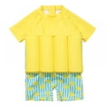 thumbnail image 1 of Kids One-piece Rashguard Swimsuit Float Suit, Uccdo Little Boys Girls Floral Cartoon Zip up Buoyancy Swimsuit Bathing Suit 2-6Y, 1 of 7