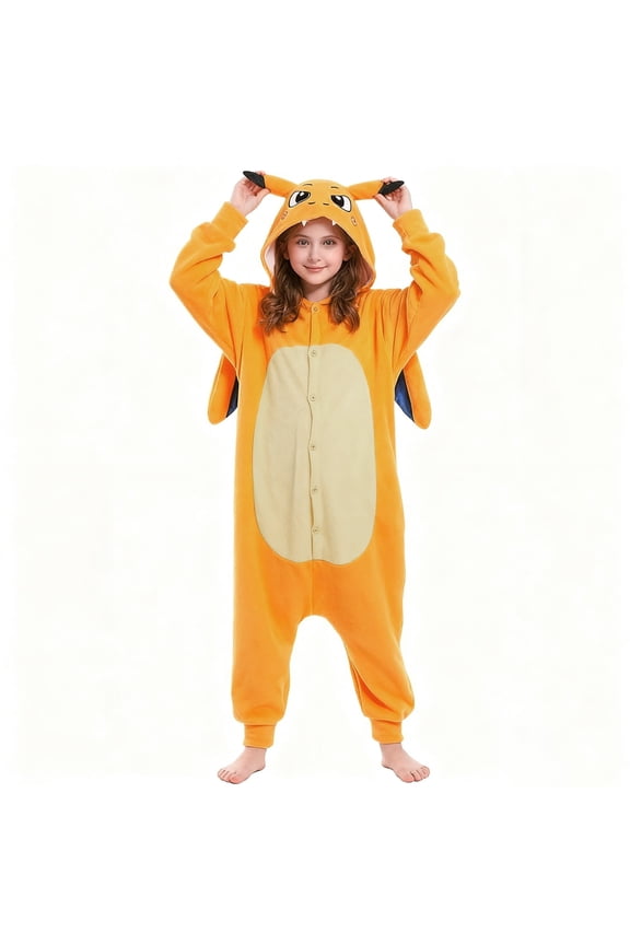 Onesie Pajamas Unisex Dragon Christmas Halloween Costume for 2-10Y
