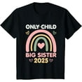 thumbnail image 1 of Kids Only Child Expires 2025 Promoted to Big Sister Announcement T-Shirt, 1 of 4