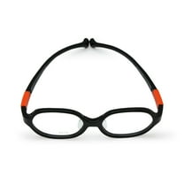 Kids Optical Glasses Round Frame TR90 Size 43 Elastic Strap Retainer No Screw Boys Girls 2-4Y