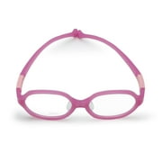 Kids Optical Glasses Round Frame TR90 Size 43 Elastic Strap Retainer No Screw Boys Girls 2-4Y