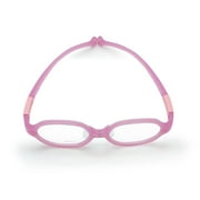 Kids Optical Glasses Rounded Square Frame TR90 Size 41 Elastic Strap Retainer Flexible Bendable Boys Girls 2-3Y