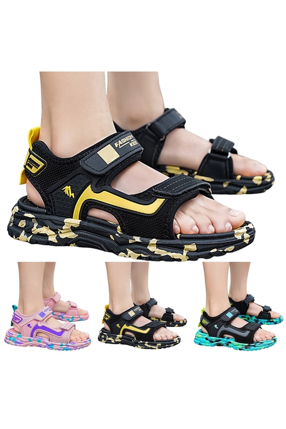 Kids Orthopedic Walking Sandals Open Toe Arch Support Slides Sport Outdoor Hiking Water Shoes Thick Cushion Comfortable Sneakers Sky Blue Size 13 Little Kid