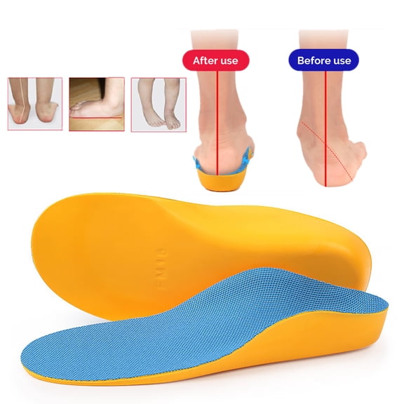 Kids Orthotic Insoles, Arch Support for Flat Feet, High Arch, Over & Under Pronation Correction, 1 Pair