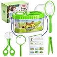 thumbnail image 1 of Kids Outdoor Bug Catching Kit , 6 Piece Green Bug Collection Set With Insect Container Tweezers Net Magnifier And Guide Book For Young Nature Explorers, Beginner Bug Hunting Tools, 1 of 7