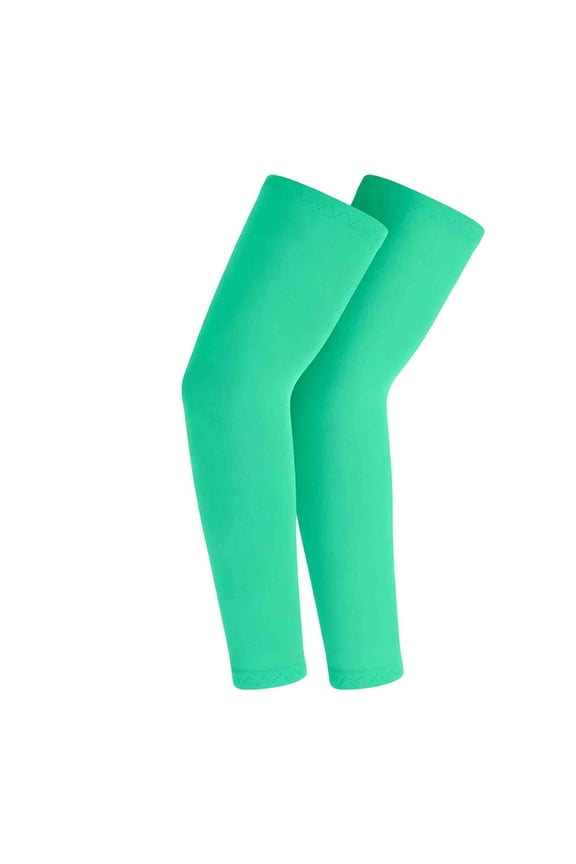 Kids Outdoor Lightweight UV Shield Sun Arm Sleeves for Summer Sports Cycling Boys Girls Mint Green XL