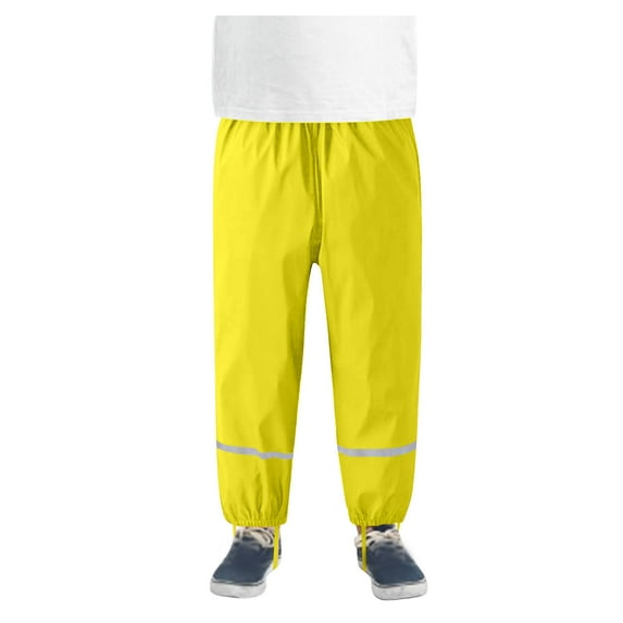 Kids Outdoor Rain Dungarees Waterproof Jumpsuit Children'S Thin Waterproof Windproof And Breathable Outdoor Rain Pants