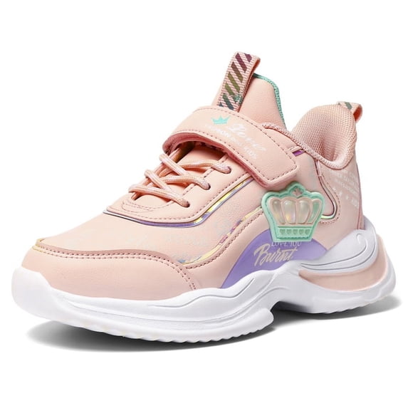 Kids Outdoor Sneakers Girls Casual Shoes Unisex-Child Lightweight Breathable Athletic Running Tennis Walking School Shoes