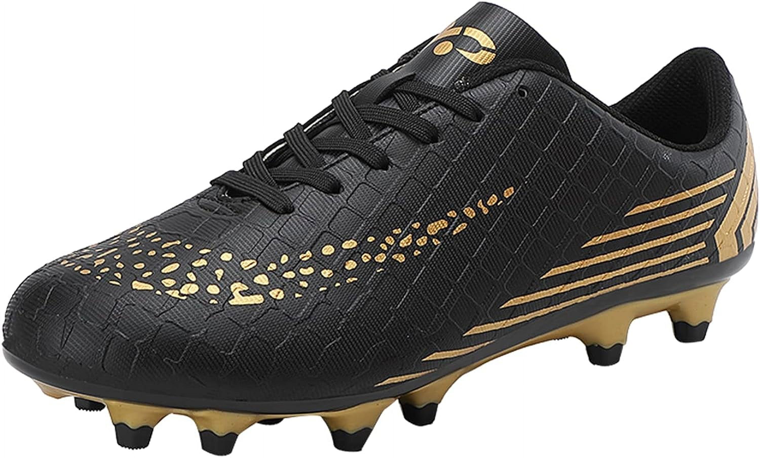 Kids Outdoor Soccer Cleats Athletic Firm Ground Football Shoes