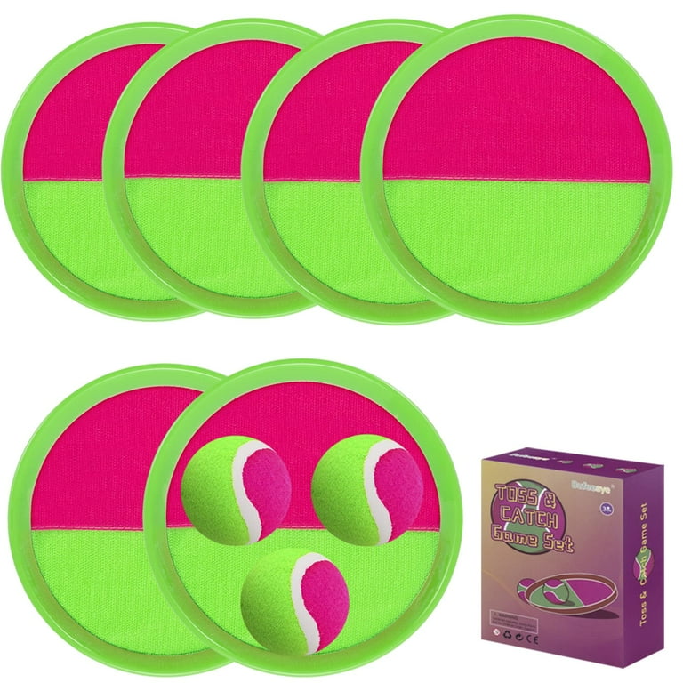 Kids Outdoor Toys, Beach Toys Toss and Catch Ball Set, Outside 