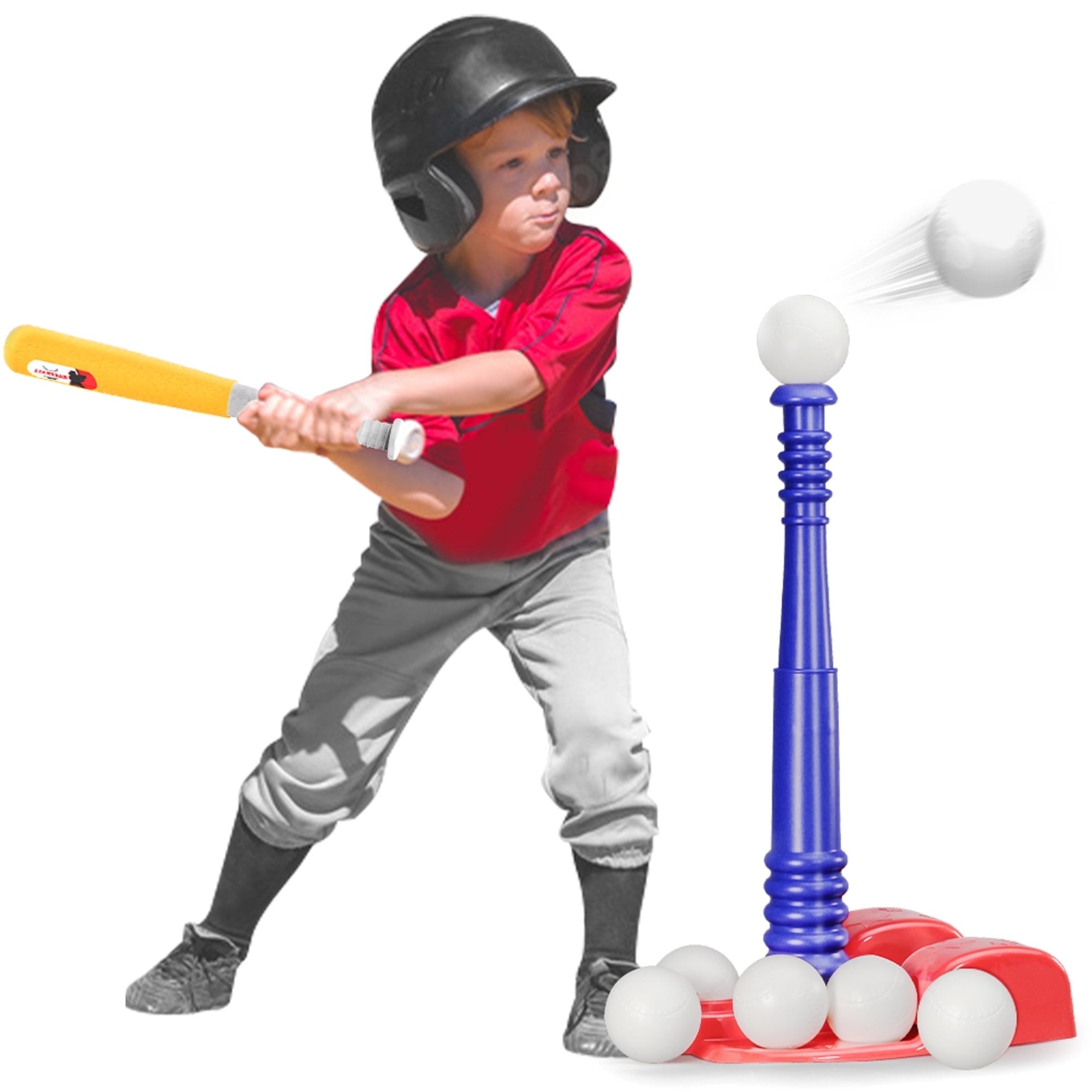 YCFUN Kids T Ball Set, Outdoor Baseball Toys for Toddlers Boys Girls, Backyard T Ball Set for Ages 3-6, Ideal Sports Play Set Gifts