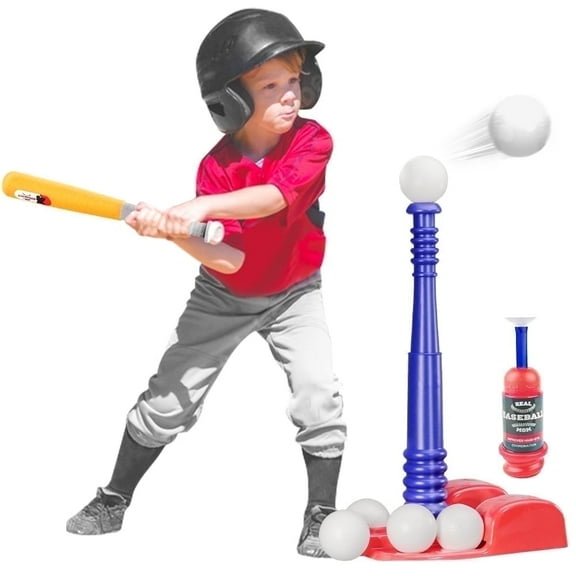 YCFUN Kids T Ball Set, Outdoor Baseball Toys for Toddlers Boys Girls, Backyard T Ball Set for Ages 3-6, Ideal Sports Play Set Gifts