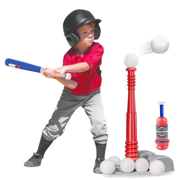 YCFUN Kids T Ball Set, Outdoor Baseball Toys for Toddlers Boys Girls, Backyard T Ball Set for Ages 3-6, Ideal Sports Play Set Gifts