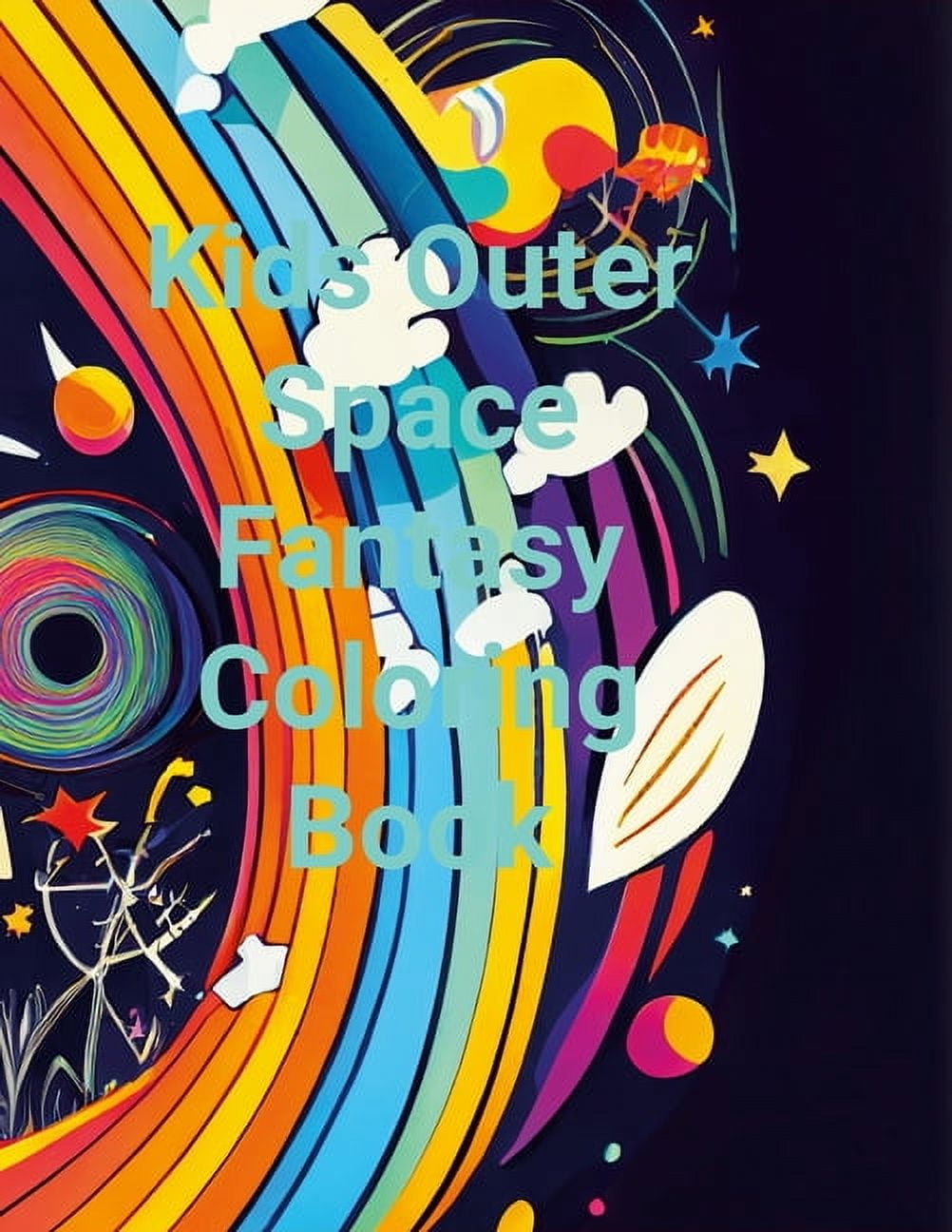 Kids Outer Space Fantasy Colouring Book, (Paperback)