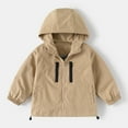 thumbnail image 1 of Kids Outerwear Coats Boys Windbreaker Jacket For Kids Lightweight Hooded Zipper Coat Outdoor Casual School Jacket For Boys Age 2 To 13 Years, 1 of 8
