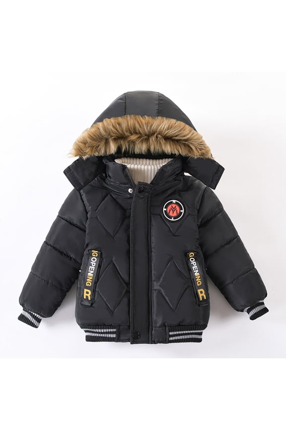 Kids Outerwear Coats Children Winter Boy Jacket Coat Hooded Coat Fashion Kids Warm Clothes Jacket Boys Coat&jacket