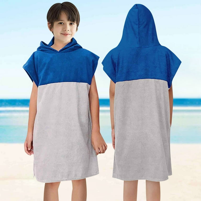 Bathrobe Kids Bath Towel Kids Hooded Bath Towel Baby Boys Girls