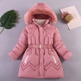 thumbnail image 1 of Kids Outerwear Coats Kids Toddler Baby Unisex Patchwork Spring Winter Cute Coat Hooded Padded Jacket Outwear Clothes, 1 of 3
