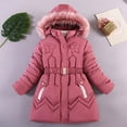 thumbnail image 1 of Kids Outerwear Coats Kids Toddler Baby Unisex Patchwork Spring Winter Cute Coat Hooded Padded Jacket Outwear Clothes, 1 of 3