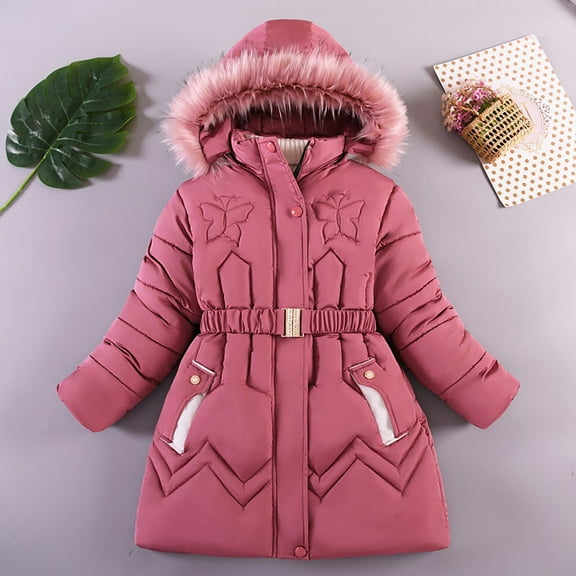 Kids Outerwear Coats Kids Toddler Baby Unisex Patchwork Spring Winter Cute Coat Hooded Padded Jacket Outwear Clothes