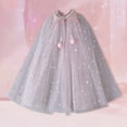 thumbnail image 1 of Kids Outerwear Coats Toddler Girls Lace Up Cape Party Robe Kids Holiday Party Princess Cloak, 1 of 9
