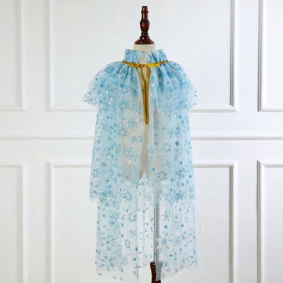 Kids Outerwear Coats Toddler Girls Lace Up Cape Party Robe Kids Holiday Party Tulle Princess Cloak