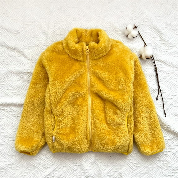 Kids Outerwear Coats Toddler Kids Baby Girls Boys Solid Wool Coat Jacket Outerwear Zipper Warm Thick Winter Outwear With 2 Pockets