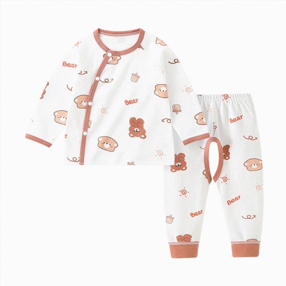 Kids Outfit Long Sleeve Solid Pattern Top and Sweatpants Fall Winter Clothing Set