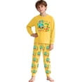thumbnail image 1 of Kids Outfits Set 6 7 Six Seven Letter Outfits Set Comfortable Girls 67 Doodle Print Long Sleeve Homewear Soft Two Piece Sleepwear Yellow 2-3 Years, 1 of 9