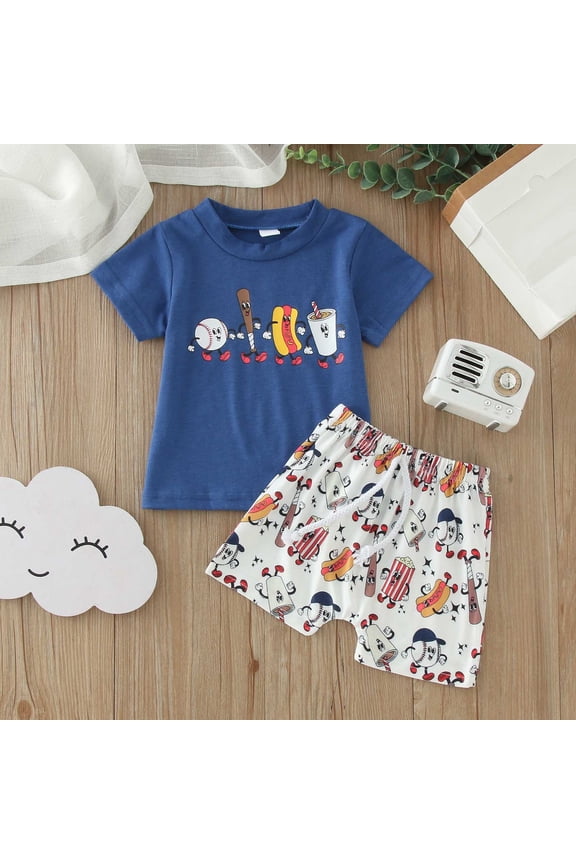 Kids Outfits for Boys Solid Color Short Sleeve Lapel Polo Shirt Toddler Boys Kids Summer Outdoor Casual Daily Top Blue 70