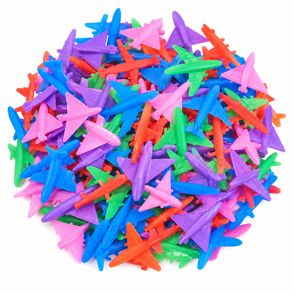 Rhode Island Novelty Mini PVC Airplanes, 144 Pieces, 2 Inch