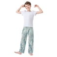 thumbnail image 1 of Kids' Pajama Pants Soft Relaxed Fit Sleep Pants Lounge Pants with Pockets Delicate Dragonflies Pattern Small, 1 of 9
